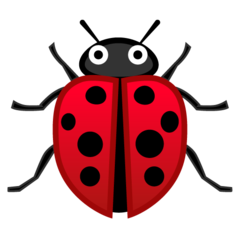 Google lady beetle emoji image