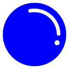 au by KDDI large blue circle emoji image