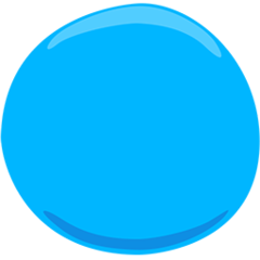 Facebook Messenger large blue circle emoji image