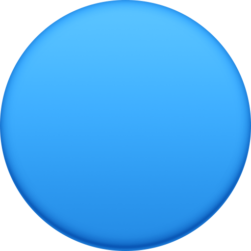 Facebook large blue circle emoji image