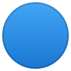Google large blue circle emoji image