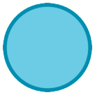 HTC large blue circle emoji image