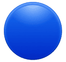 Huawei large blue circle emoji image