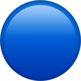 IOS/Apple large blue circle emoji image