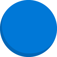 Skype large blue circle emoji image