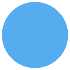 Twitter large blue circle emoji image