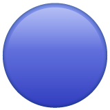 Whatsapp large blue circle emoji image