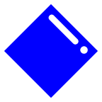au by KDDI large blue diamond emoji image