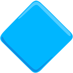 Facebook Messenger large blue diamond emoji image