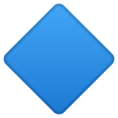 Google large blue diamond emoji image