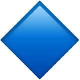 IOS/Apple large blue diamond emoji image