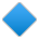 Sony Playstation large blue diamond emoji image