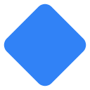 Toss large blue diamond emoji image