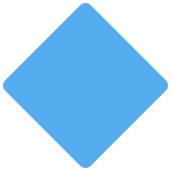 Twitter large blue diamond emoji image