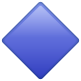 Whatsapp large blue diamond emoji image