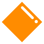 au by KDDI large orange diamond emoji image