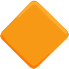 Facebook Messenger large orange diamond emoji image
