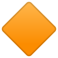 Google large orange diamond emoji image