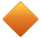 Huawei large orange diamond emoji image
