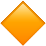 IOS/Apple large orange diamond emoji image