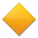 LG large orange diamond emoji image