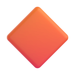 Microsoft Teams large orange diamond emoji image