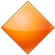 Samsung large orange diamond emoji image