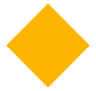 SoftBank large orange diamond emoji image
