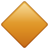 Whatsapp large orange diamond emoji image