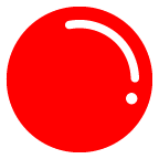 au by KDDI large red circle emoji image