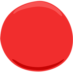 Facebook Messenger large red circle emoji image