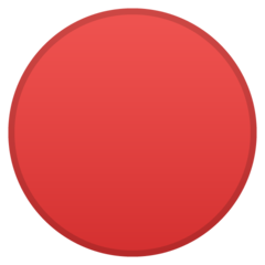 Google large red circle emoji image