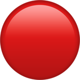 IOS/Apple large red circle emoji image