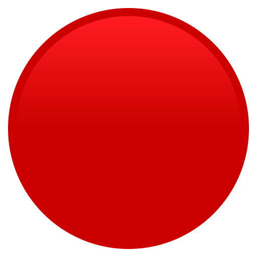 JoyPixels large red circle emoji image