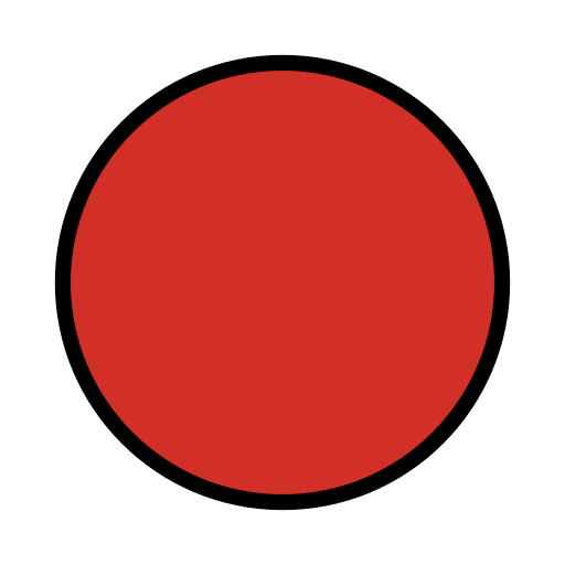 Openmoji large red circle emoji image