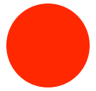 SoftBank large red circle emoji image