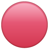 Whatsapp large red circle emoji image