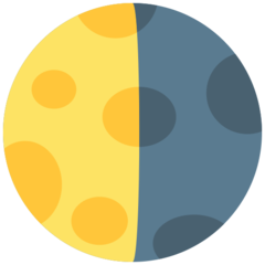 Mozilla last quarter moon symbol emoji image