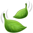 Samsung leaf fluttering in wind emoji image