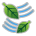 Sony Playstation leaf fluttering in wind emoji image