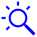 au by KDDI left-pointing magnifying glass emoji image