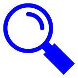 Docomo left-pointing magnifying glass emoji image