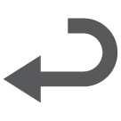 HTC leftwards arrow with hook emoji image
