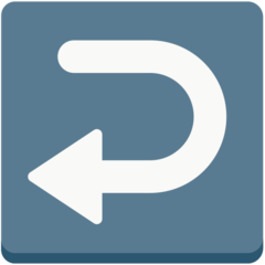 Mozilla leftwards arrow with hook emoji image