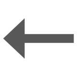Docomo leftwards black arrow emoji image