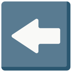 Mozilla leftwards black arrow emoji image