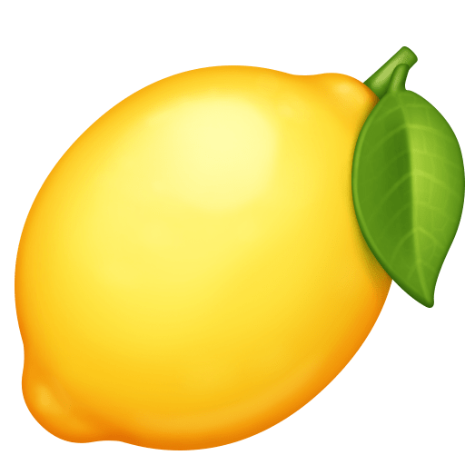 Facebook lemon emoji image