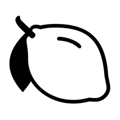 Noto Emoji Font lemon emoji image