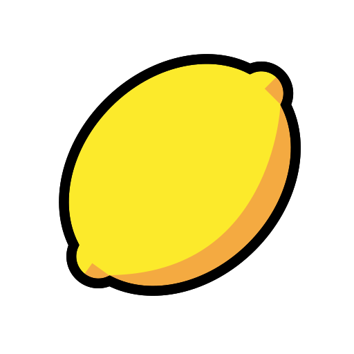 Openmoji lemon emoji image