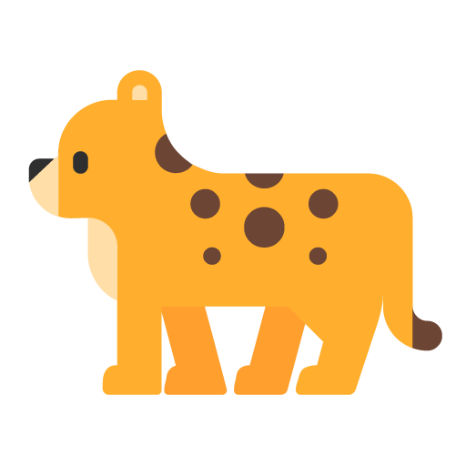 Microsoft leopard emoji image